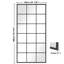 Coella 90x180cm Full Lenght Mirror Metal Wall Mirror  Floor Mirror Free Standing