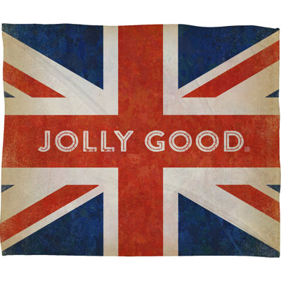 Jeté à drapeau britannique jolly good