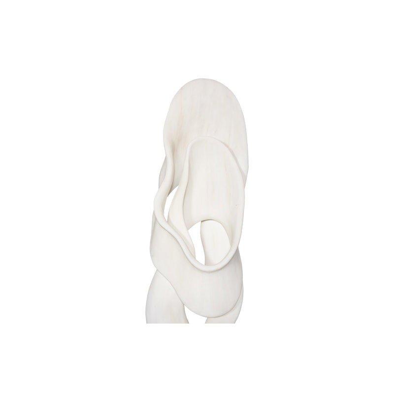 Cast Dancing Sculpture, Glissade, Faux Bleached