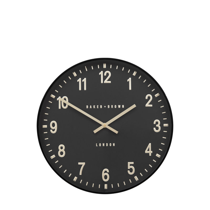 Cambridge Wall Clock 40cm, Black