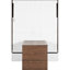 Lit double avec espace de travail intégré, style noyer et blanc, idéal pour les petites chambres d'amis et les bureaux à domicile, bureau pliable mural pour économiser de l'espace, décorations scandinaves, bois massif-786544621