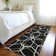 Premium Machine Washable Prisco Black Rug