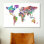 Karlskrona " World (Countries) Typographic Map II " by Michael Tompsett