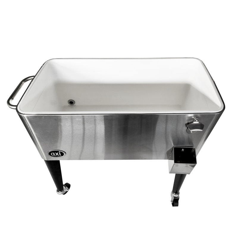 AXI 76L Serving Station / Cart Cooler with wheels, Grey