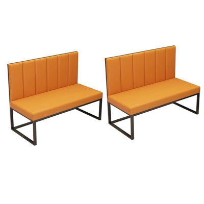 Banc rembourré en similicuir Lorinza