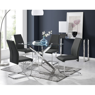 4 - Person Pedestal Dining Set