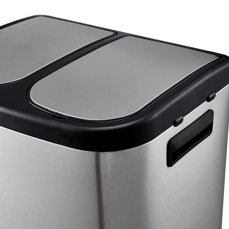 Edmondo Stainless Steel Step On Tilt Out Trash Can - 20L
