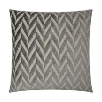 Charming Chevron Feather Throw Pillow
