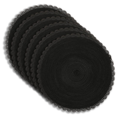 Ensemble de 6 napperons résistants à la chaleur de 15 po x 15 po de Placemats