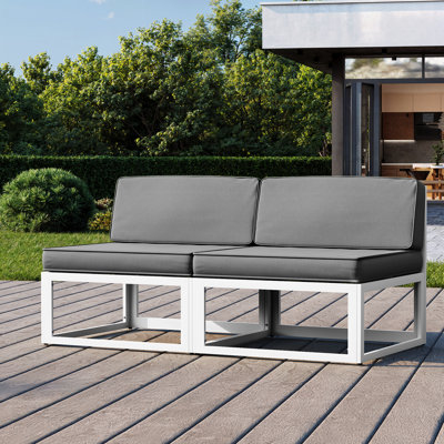 2-Piece Aluminum Outdoor Patio Side Chair (Set of 2)
