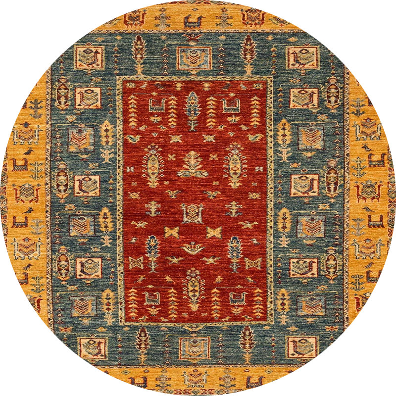 Tapis abstrait moderne 2865, Rond 8 pi