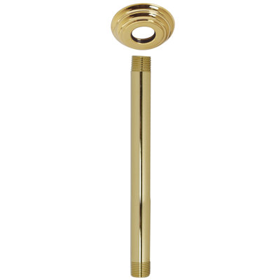 Bras de douche rond 1/2 po x 8 po avec bride