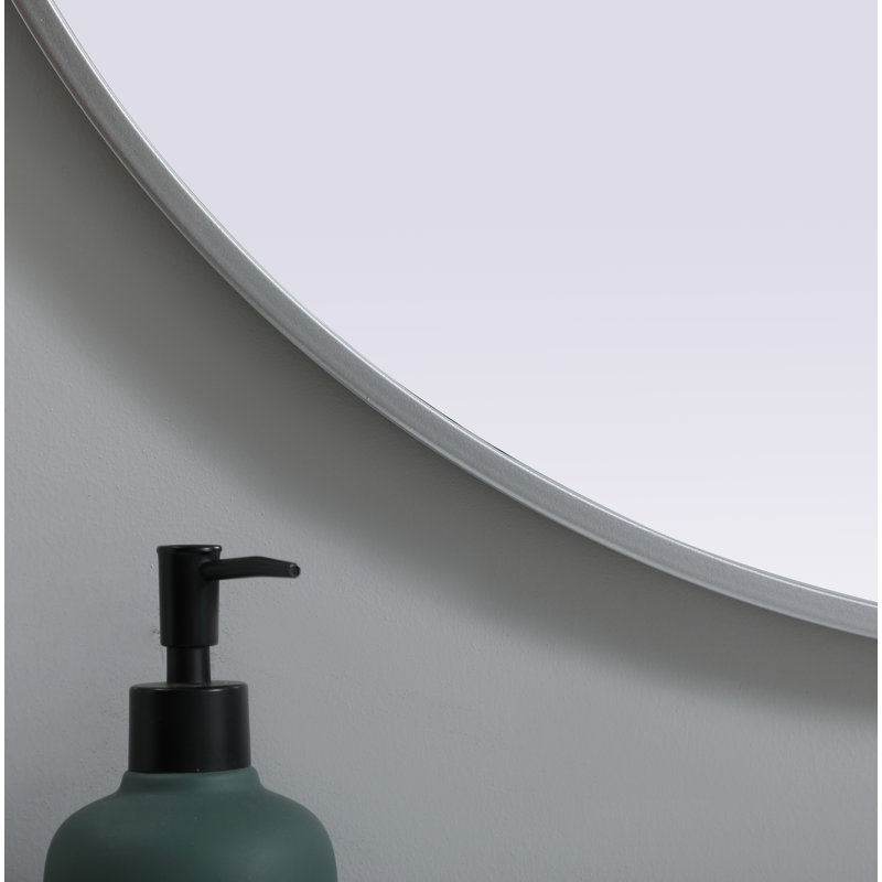 Miroir mural Sabine, Argent, 36 po x 30 po