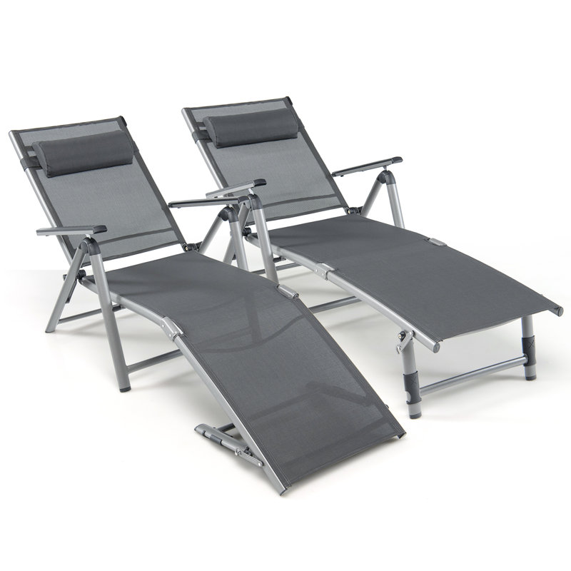Chaise longue simple inclinable 71 po Fittleton