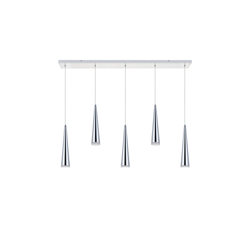 Luminaire suspendu en forme de goutte DEL à 5 lumières Gaelle