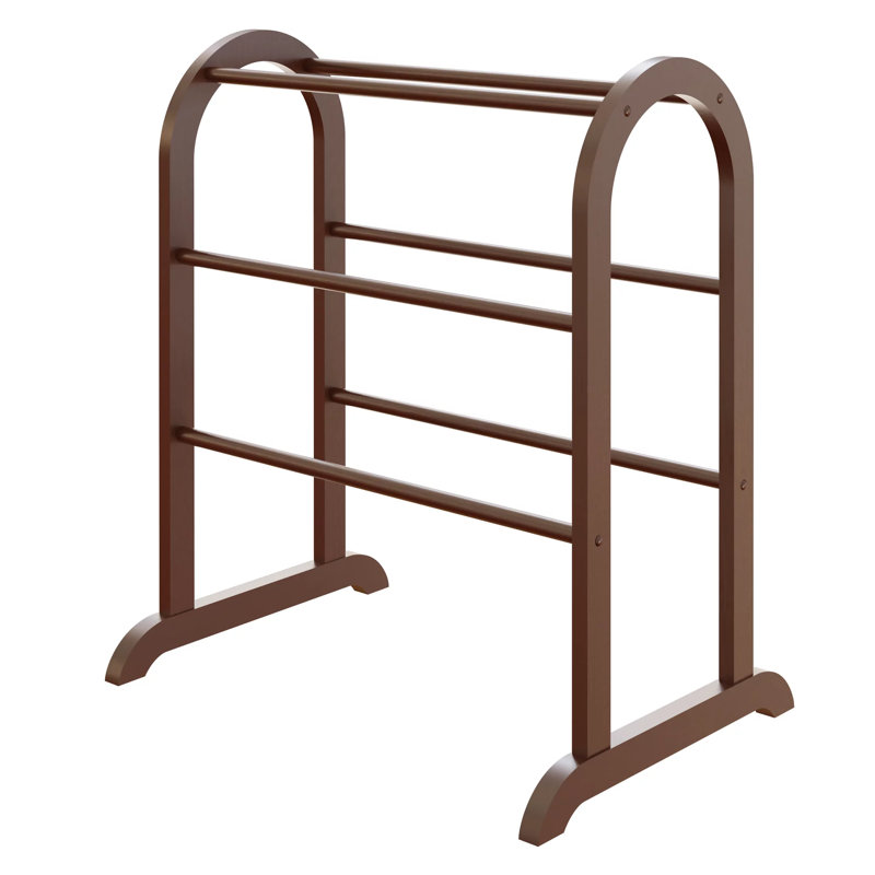 Six-bar Wood Quilt Rack