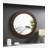 Kolambe 40 X 40 Inch Round Reeding Frame Wall Mirror Brown