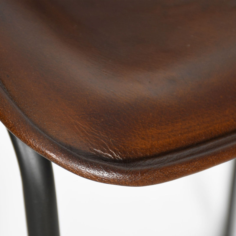 Brisben Upholstered Stool with Metal Frame