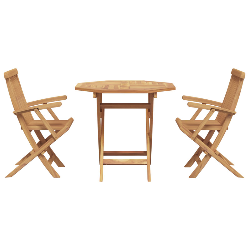 Ensemble de salle à manger de jardin 3 pièces vidaXL