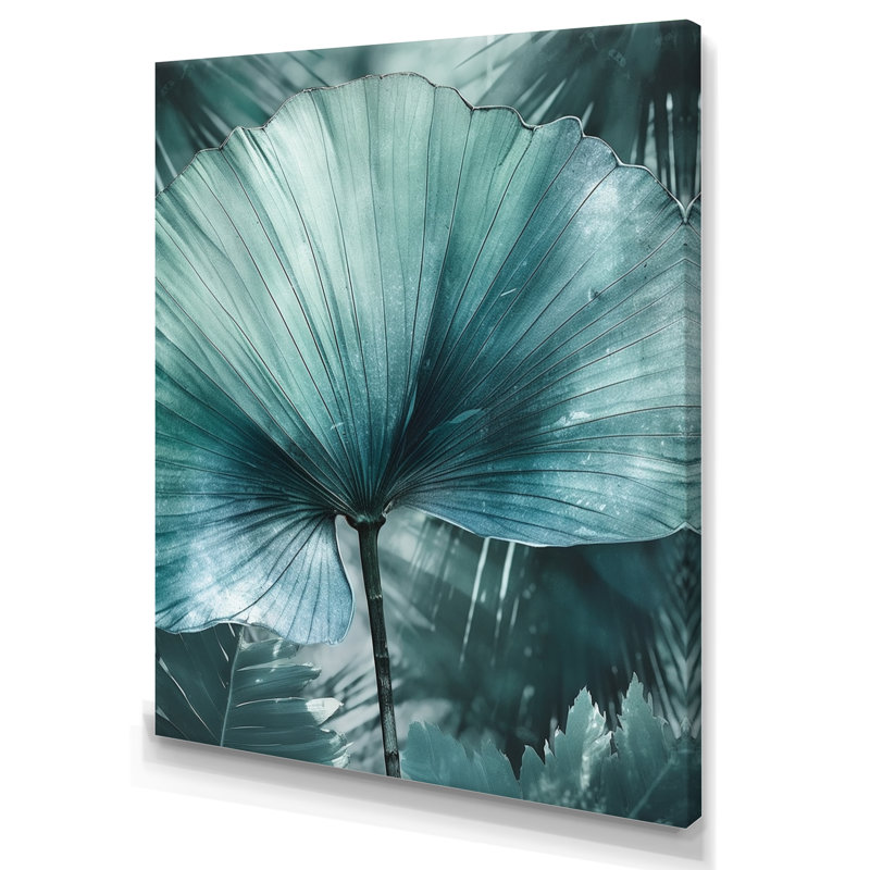 «Ginkgo Leaves Tropical V», reproduction sur toile, H 40 po x l 30 po x P 1,5 po, Toile tendue