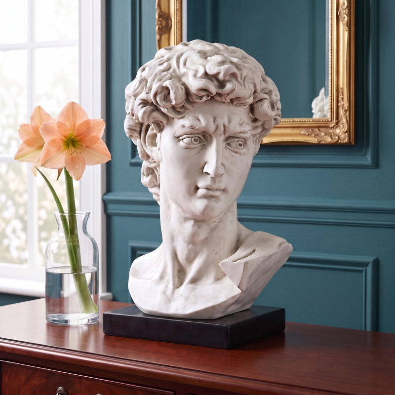 Michelangelo's David Bust Statue
