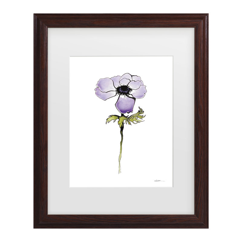 Œuvre encadrée «bol Shirley Novak Anemone I Matted», H 16,75 po x l 13,75 po