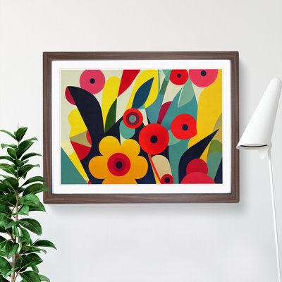 Amazing Abstract Flowers - Framed Print