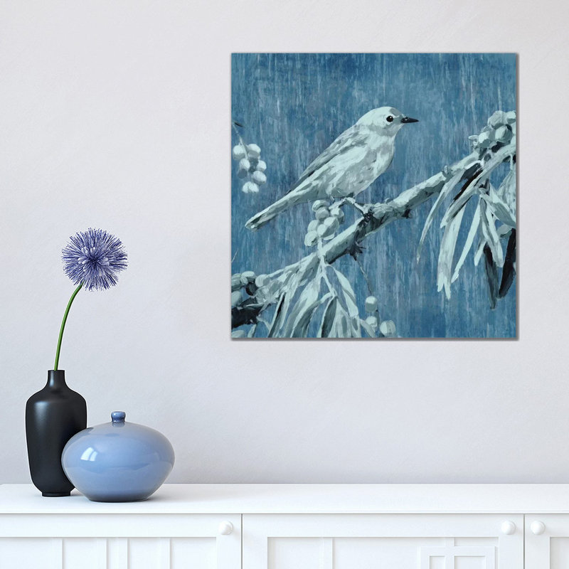 Denim Songbird III by Edward Selkirk - Wrapped Canvas Gallery-Wrapped Canvas Giclée, 45.72 cm H x 45.72 cm W
