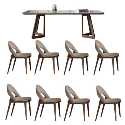 Ensemble de table de salle à manger moderne et luxueux