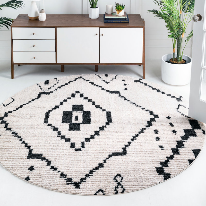 Idun Geometric Indoor Rug, Round 4'1"