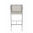 29.50" Barstools With Silver Rust-Proof Aluminum Frame