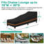 Ceceilia Outdoor Patio Chaise Lounge Cover
