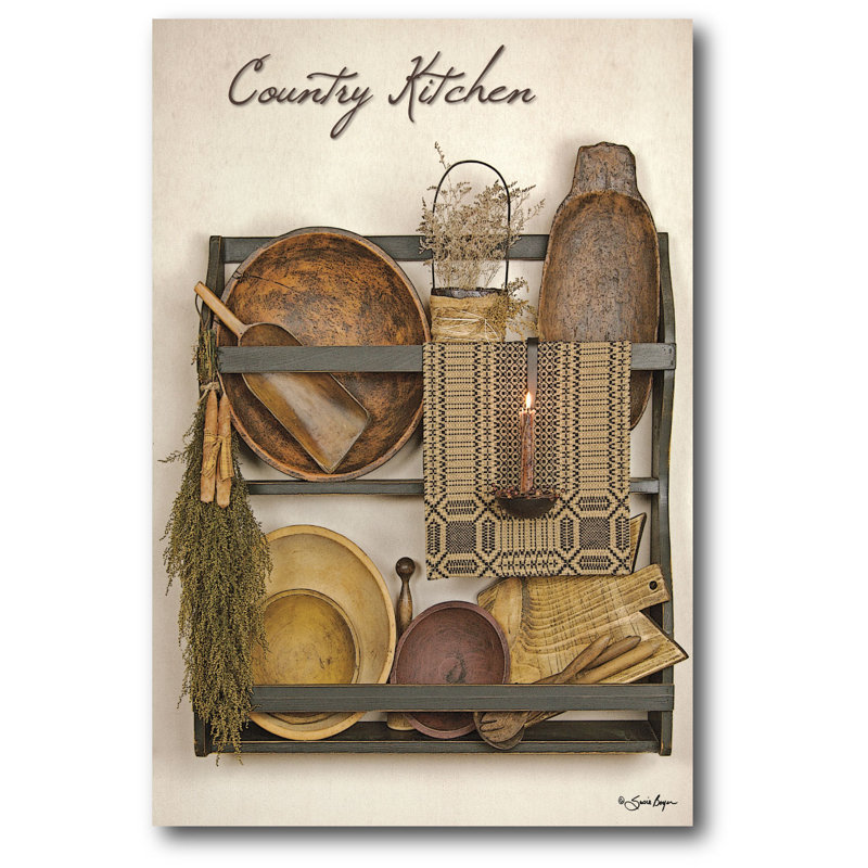 « country cuisine ii », impression sur toile tendue