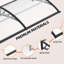 Abri de patio extérieur en polycarbonate avec auvent de fenêtre-110821558-110821557