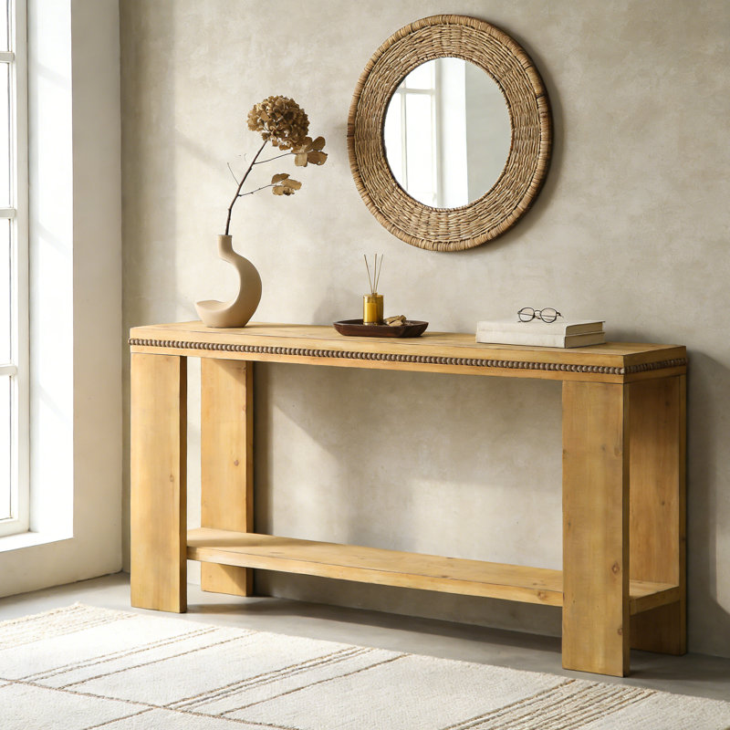 Console 63 "avec tablette de rangement Boho