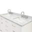 Meuble-lavabo double 60 po avec plateau en marbre blanc de Carrare Abbate-85364092