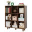 Bibliothèque 12 compartiments, 3 niveaux de rangement en bois pour le bureau de la chambre à coucher-1176357209