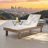 Quick Assembly Chaise Lounge,Outdoor Aluminum Chaise Lounge,Wood Grain Veneer Chaise Lounge for Patio(Only 1 Chair)-1080319402