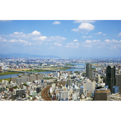 Yodogawa-Ku And Kita-Ku, Osaka City by Gyro - Wrapped Canvas Print