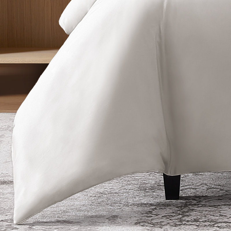 Silken Sateen TENCEL Duvet Cover Set , Gray, Queen