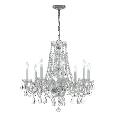 Lustre classique à 8 lumières de style bougie Wehr