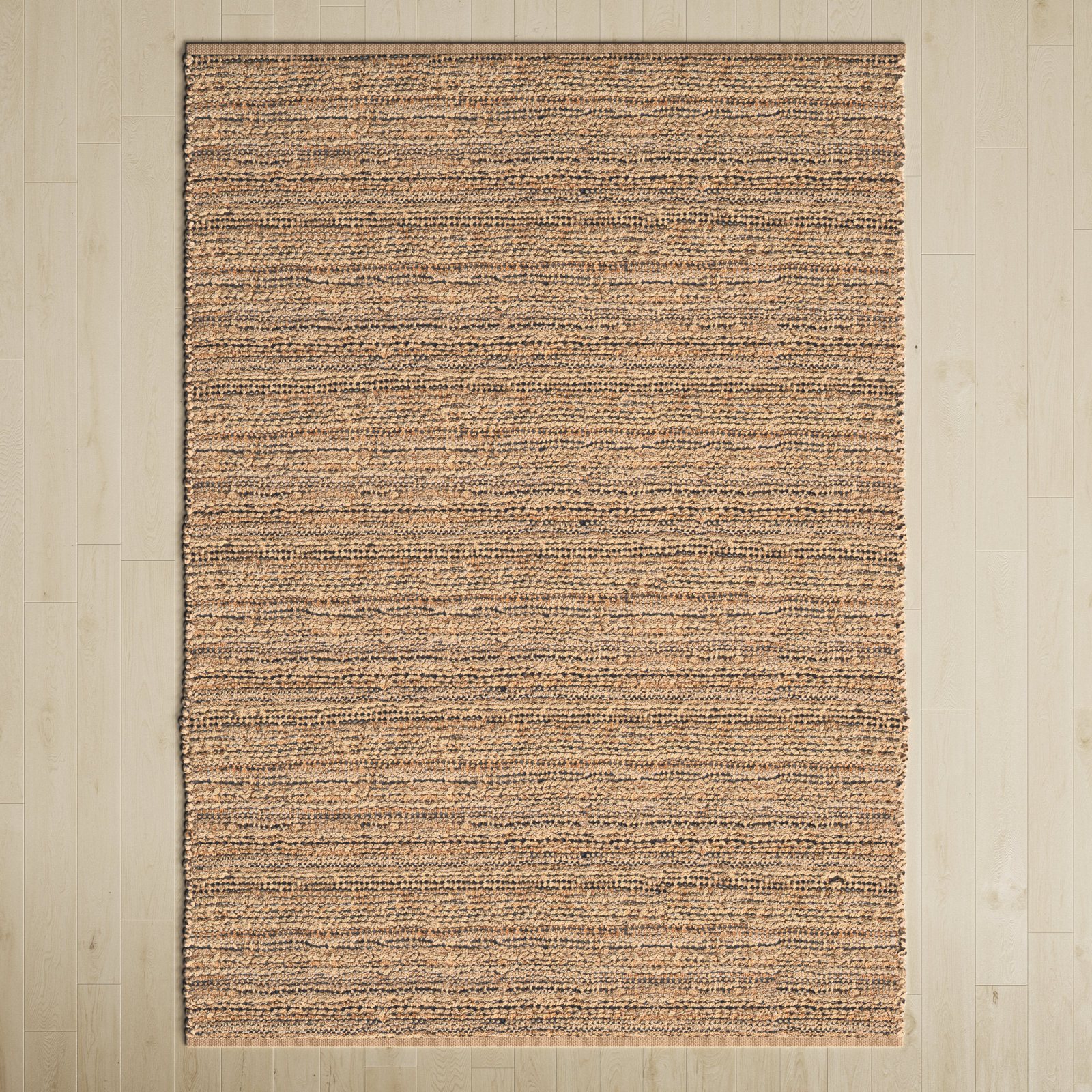 Caroline Handmade Tan Rug, Rectangle 10' x 14'