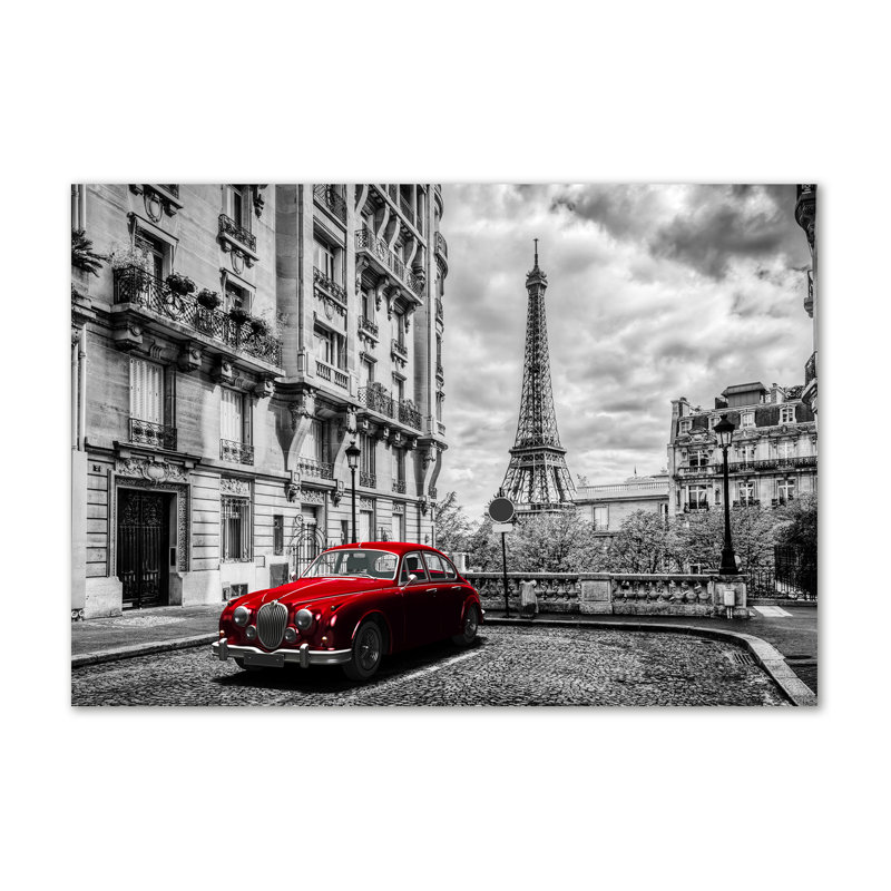 Red Limousine - Wrapped Canvas Print