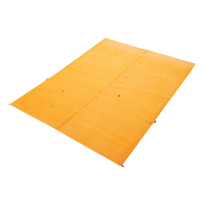 Tapisserie Kashkuli kilim orange 5 pi 5 po x 8 pi 4 po