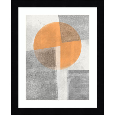 Paper Collage No 3 by The MIUUS STUDIO Wood Framed Wall Art Print