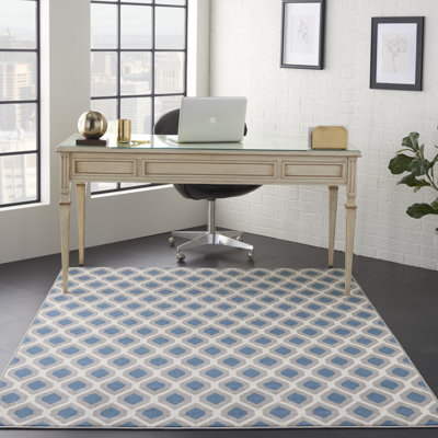Tapis bleu Bo