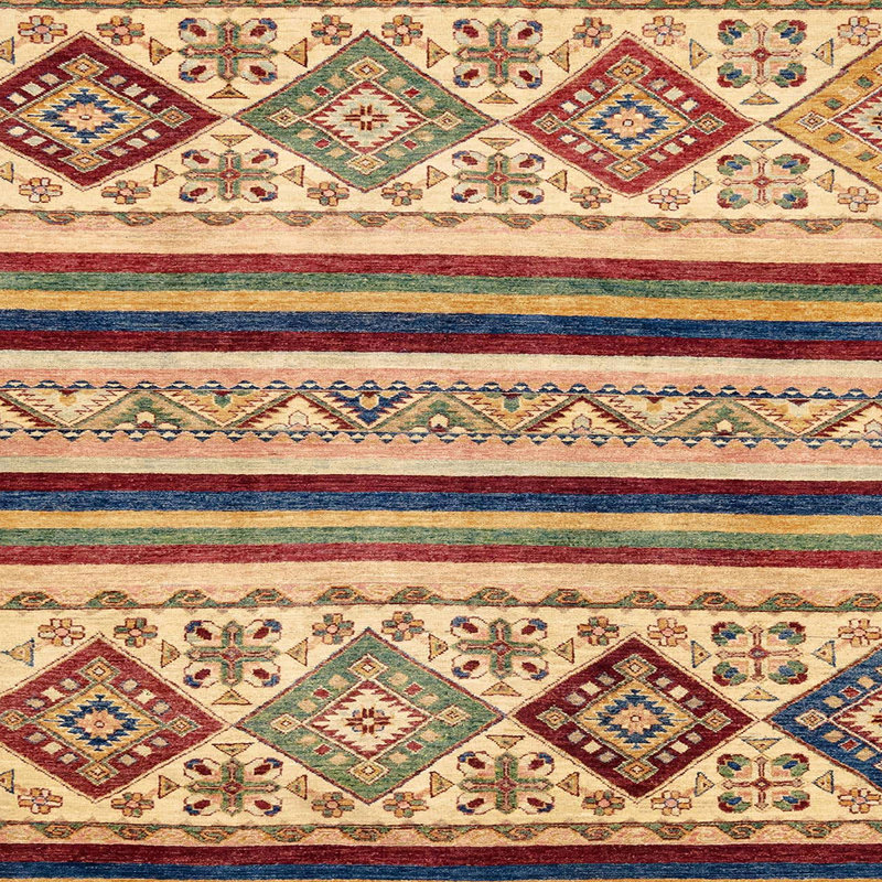 Abstract Indoor Rug, Square 4'