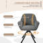 48.5cm H Swivel Upholstered Dining Chairs- Ergonomic Back-1627372127