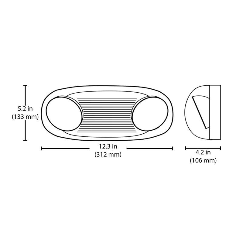 NICOR Lighting Aluminum Emergency Light