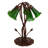 16" High Green Tiffany Pond Lily 5 Light Table Lamp-2138241366-2127056517